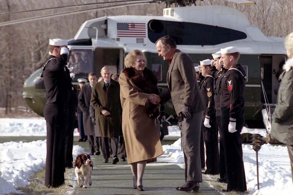 Margaret Thatcher George Bush