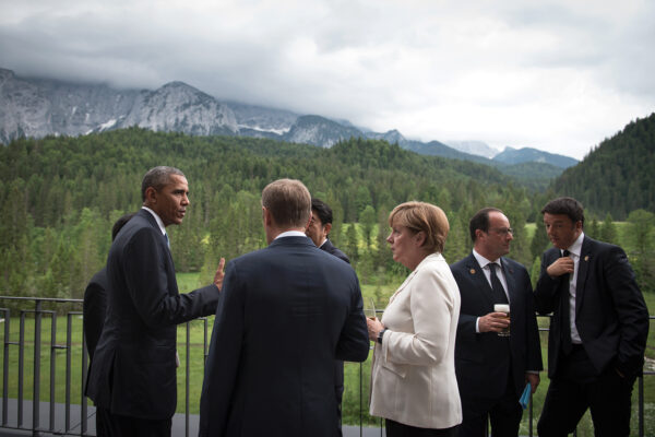 Barack Obama Angela Merkel François Hollande Matteo Renzi