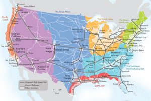 United States megaregions map