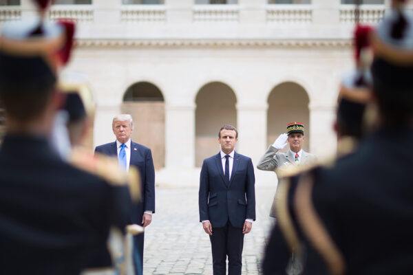 Donald Trump Emmanuel Macron