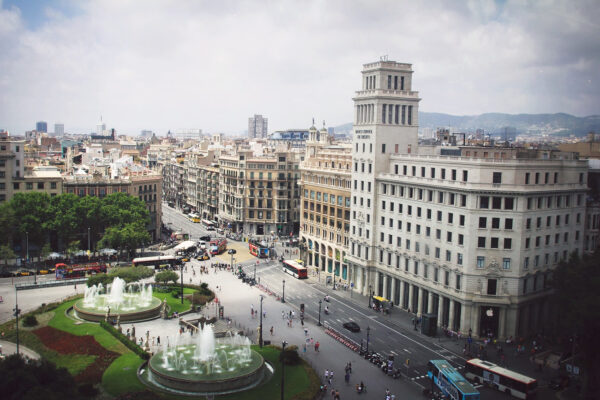 Plaça de Catalunya Barcelona Spain