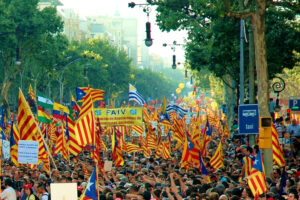 Barcelona Spain demonstration