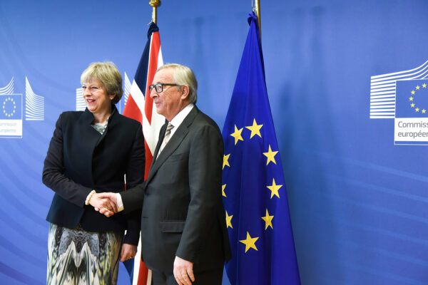 Theresa May Jean-Claude Juncker