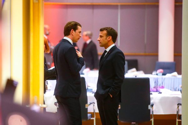 Sebastian Kurz Emmanuel Macron