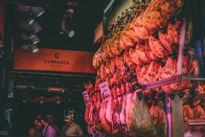 Madrid Spain meat market