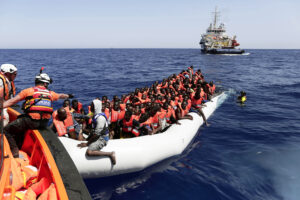 Mediterranean Sea migrant boat